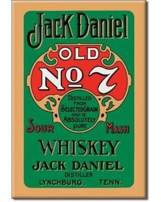 Jack Daniel (Green) Fridge Magnet