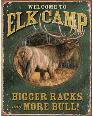 Elk CampTin Sign