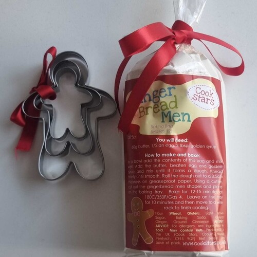 Gingerbread Men Cookie kits x 5 WITH CUTTERS