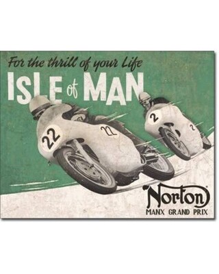 Norton- Isle of Man tin sign