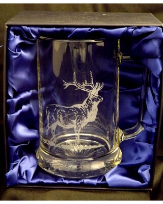 Large Engraved Tankard Red Deer