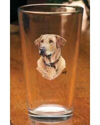 Yellow Labrador Mixer Glasses
