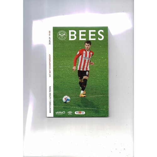 2020/21 Brentford v Luton Town Football Programme