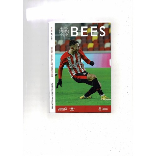2020/21 Brentford v Leicester City FA Cup Football Programme