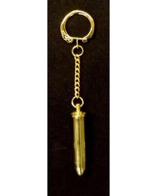 Genuine bullets with FMJ head made into keyrings