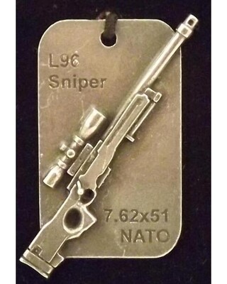 Dog tag gun key rings