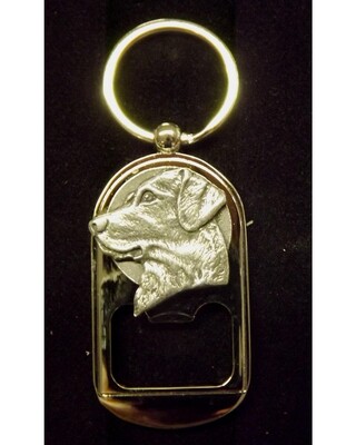 Pewter Animal Disc keyring/ bottle opener