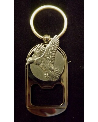 Pewter Animal Disc keyring/ bottle opener