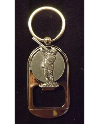 Pewter Animal Disc keyring/ bottle opener