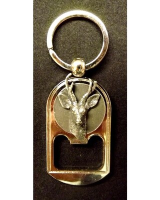 Pewter Animal Disc keyring/ bottle opener