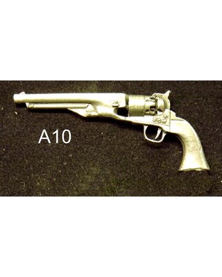 English Pewter Miniature gun lapel pins