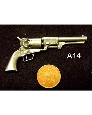 English Pewter Miniature gun lapel pins
