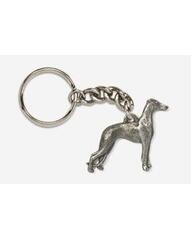 Pewter Dog Key Rings (Breeds I-Z)