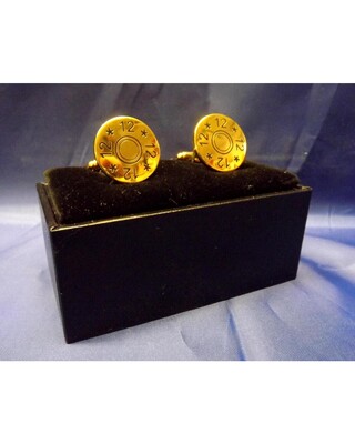 Gold plated Shotgun base cufflink sets