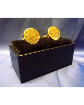 Gold plated Shotgun base cufflink sets