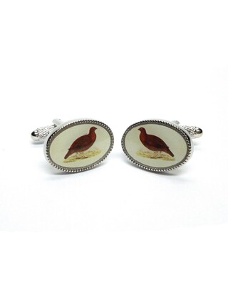 Silver/ Rhodium/ Animal/ sports/ recreations cufflinks