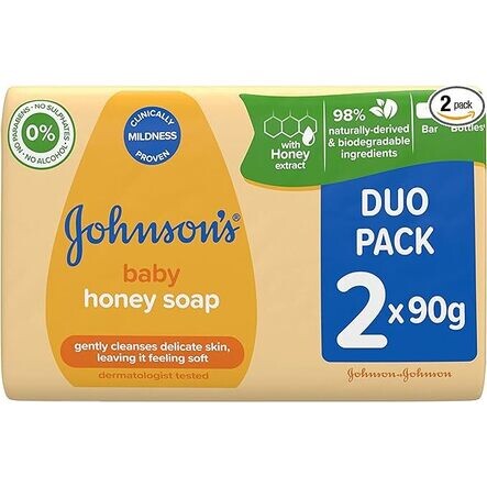 Johnson's Baby Honey Soap Duo Pack 2x90g