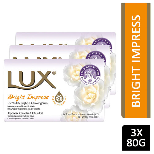 Lux Soap  Bright Impress 3 pack 80g
