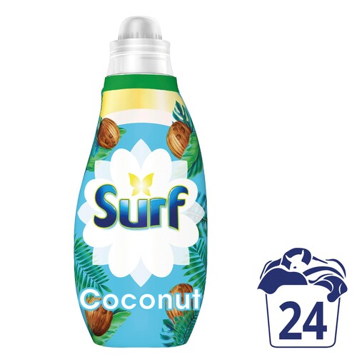 Surf Coconut Bliss Concentrated Washing Liquid Laundry Detergent 24W
