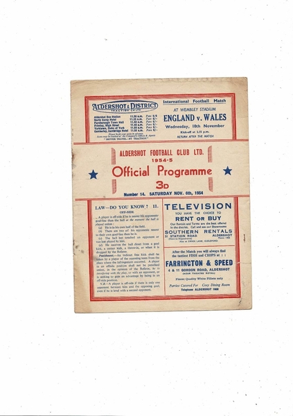 More Football Programmes listed today