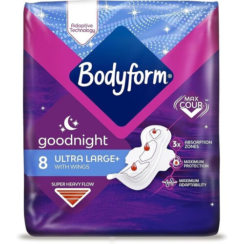 Bodyform Goodnight Ultra Large with Wings 8 pads