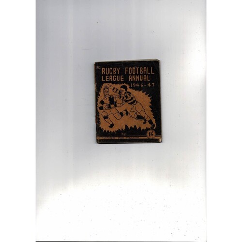 1946/47 The Rugby Football League Annual By Venturers Press Publications