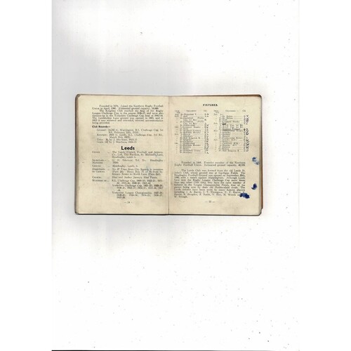 1946/47 The Rugby Football League Annual By Venturers Press Publications