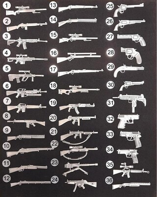 American Military, Shotgun & Rifle pins