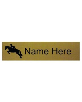 Engrave Personalised Horse/ Stable Name Plate.