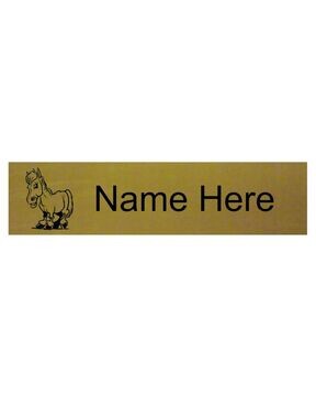 Engrave Personalised Horse/ Stable Name Plate.