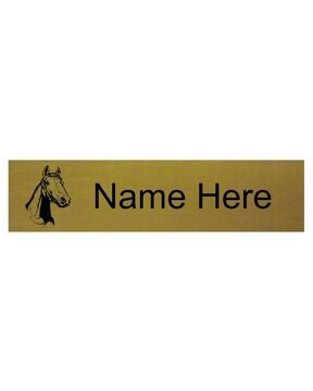 Engrave Personalised Horse/ Stable Name Plate.