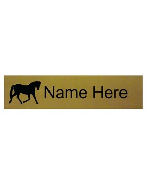 Engrave Personalised Horse/ Stable Name Plate.