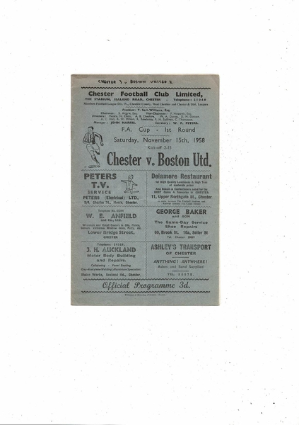 Many more Football Programmes listed today
