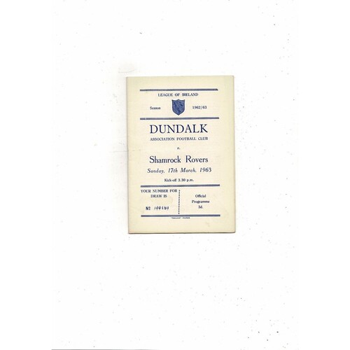 Irish 1950's & 1960's Football Programmes