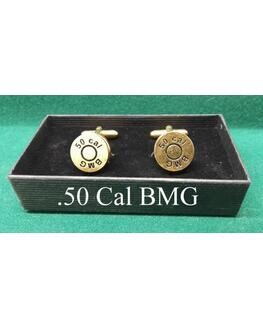 Gold Plated Sporting Calibre Head Stamp Cufflinks