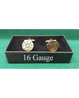 Gold Plated Sporting Calibre Head Stamp Cufflinks