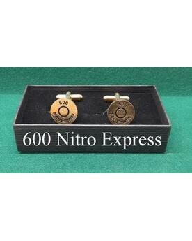 Gold Plated Sporting Calibre Head Stamp Cufflinks