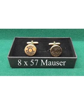 Gold Plated Sporting Calibre Head Stamp Cufflinks
