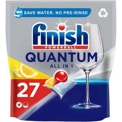 Finish Quantum All in One Lemon 27 Dishwasher Tablets