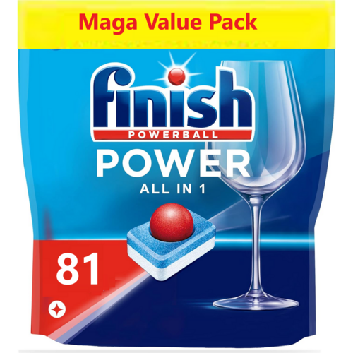 Finish All In 1 Max Dishwasher Tablets Lemon, 81 Tablets (regular)