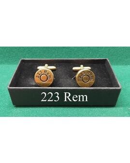 Gold Plated Sporting Calibre Head Stamp Cufflinks