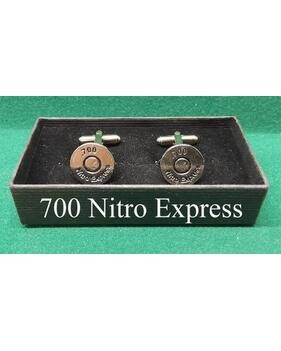 Silver Plated Sporting Caliber Head Stamp Cufflinks)