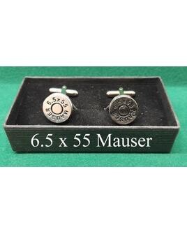 Silver Plated Sporting Caliber Head Stamp Cufflinks)