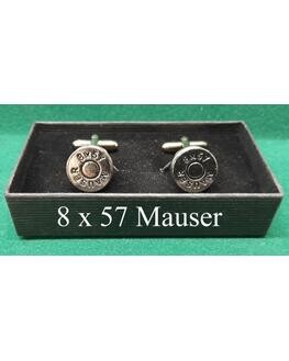 Silver Plated Sporting Caliber Head Stamp Cufflinks)