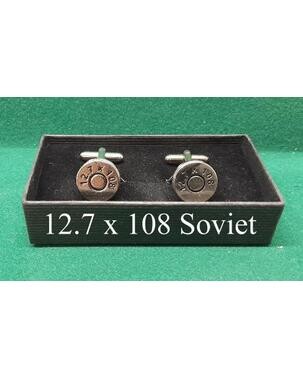 Silver Plated Sporting Caliber Head Stamp Cufflinks)