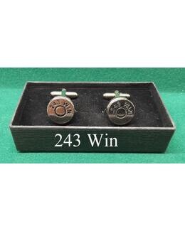 Silver Plated Sporting Caliber Head Stamp Cufflinks)