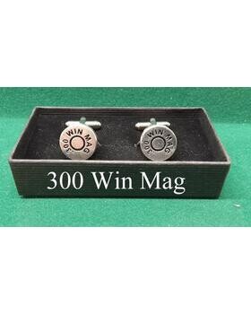 Silver Plated Sporting Caliber Head Stamp Cufflinks)