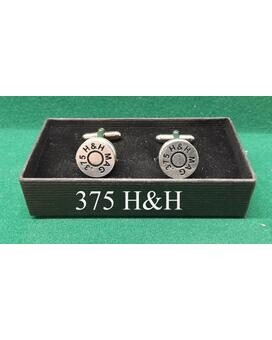 Silver Plated Sporting Caliber Head Stamp Cufflinks)