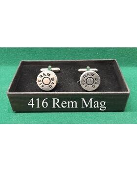 Silver Plated Sporting Caliber Head Stamp Cufflinks)