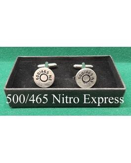 Silver Plated Sporting Caliber Head Stamp Cufflinks)